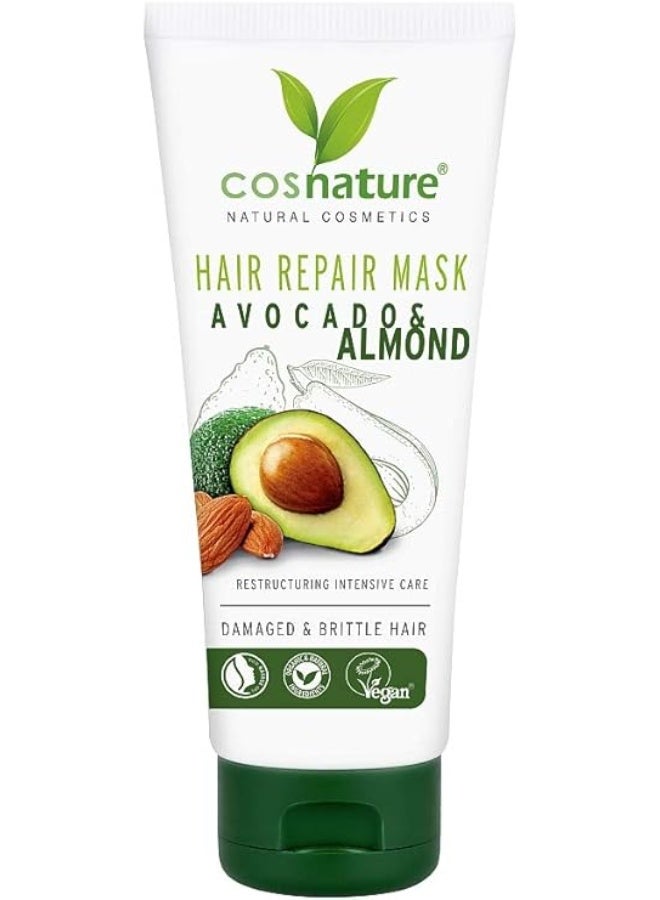 cosnature Avocado & Almond Regenerating Hair Mask – Nourishes & Strengthens Hair – 100 ML – Made in Germany - Image 4